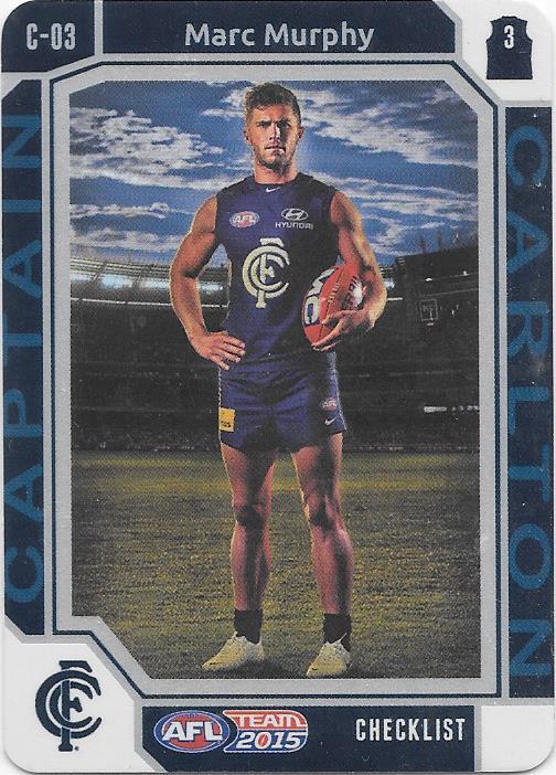 Marc Murphy, Captain Checklist, 2015 Teamcoach AFL