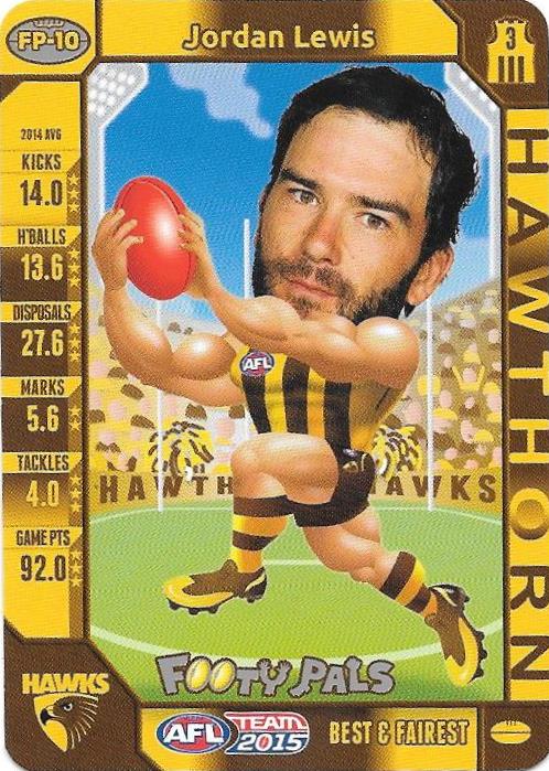 Jordan Lewis, Footy Pals, 2015 Teamcoach AFL