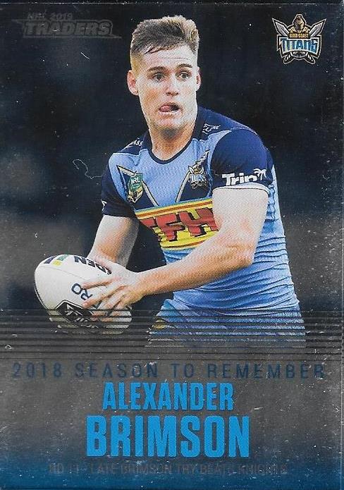 Alexander Brimson, Season to Remember, 2019 TLA/ESP Traders NRL