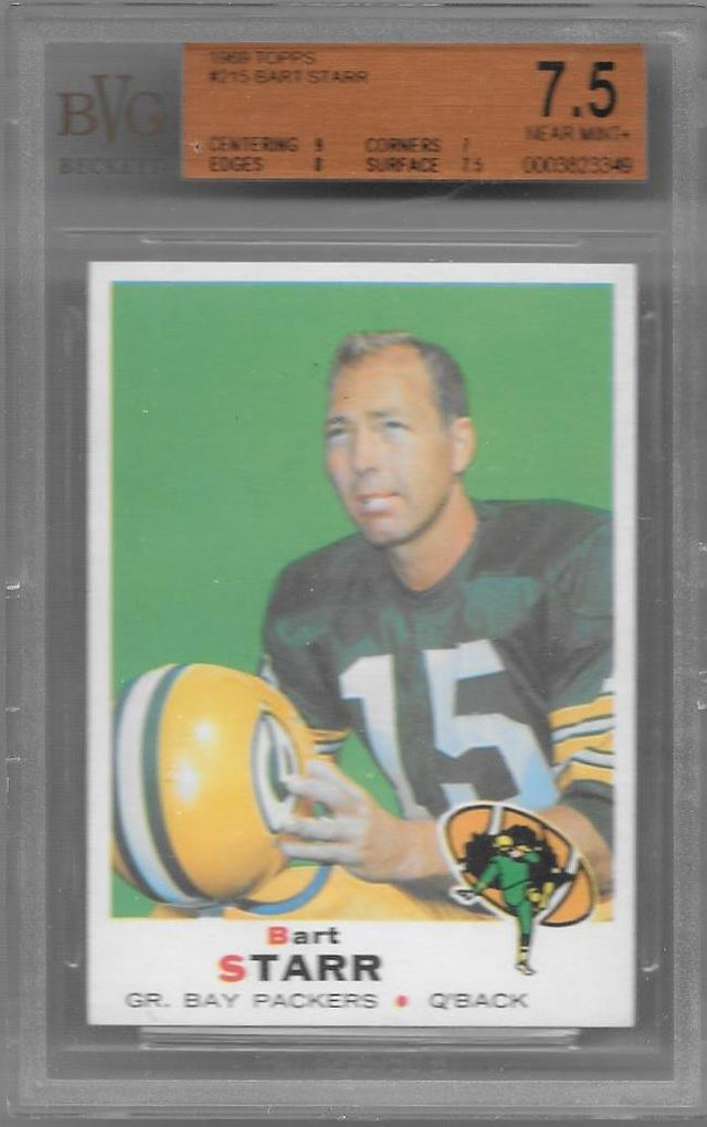 Bart Starr, 1969 Topps NFL, BVG 7.5
