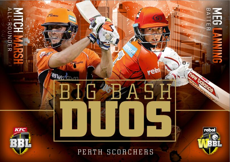 Big Bash Duos, 2018-19 Tap'n'play CA BBL 08 Cricket - 1 to 8 - Pick Your Card