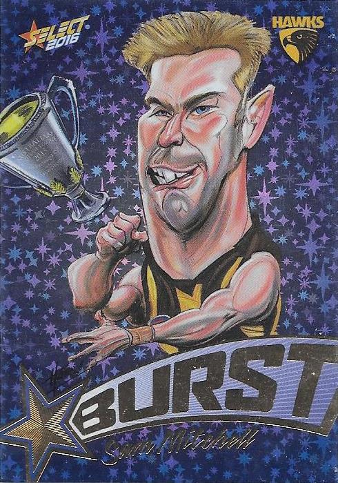 Sam Mitchell, Blue Starburst, 2016 Select AFL Footy Stars