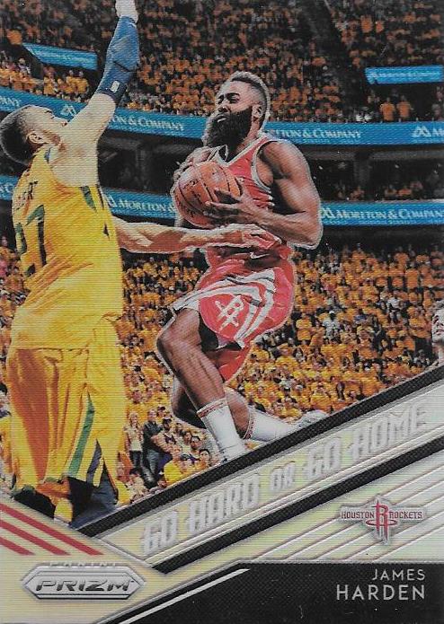 James Harden, Go Hard or Go Home Refractor, 2018-19 Panini Prizm Basketball NBA