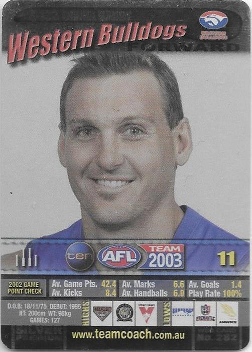 Daniel Bandy, Silver card, 2003 Teamcoach AFL