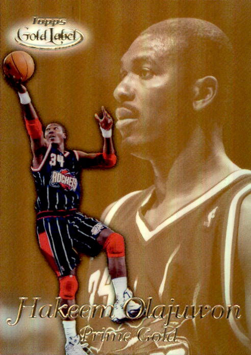 Hakeem Olajuwon, Prime Gold, 1999-00 Topps Gold Label Basketball NBA