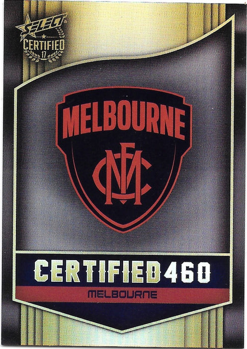 Melbourne Demons Logo Checklist, Certified 460, 2017 Select AFL Certified