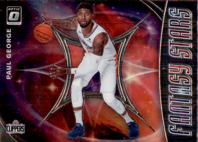 Paul George, Fantasy Stars, 2019-20 Panini Donruss Optic Basketball NBA