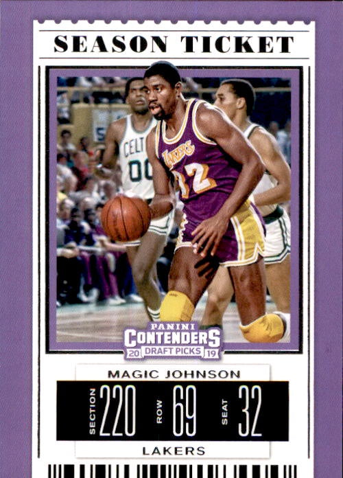 Magic Johnson, Season Ticket, 2019-20 Panini Contenders Draft Picks Basketball NBA