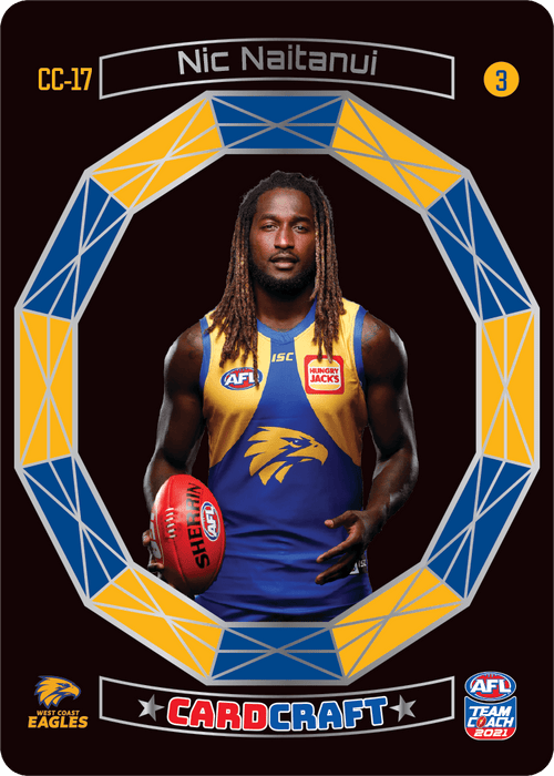 Nic Naitanui, #3, Craft Card, 2021 Teamcoach AFL