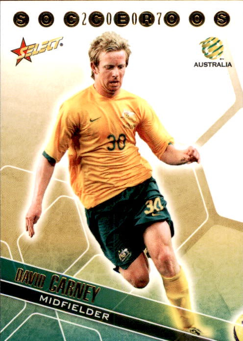 David Carney, #SR7, Socceroos, 2007 Select A-League Soccer
