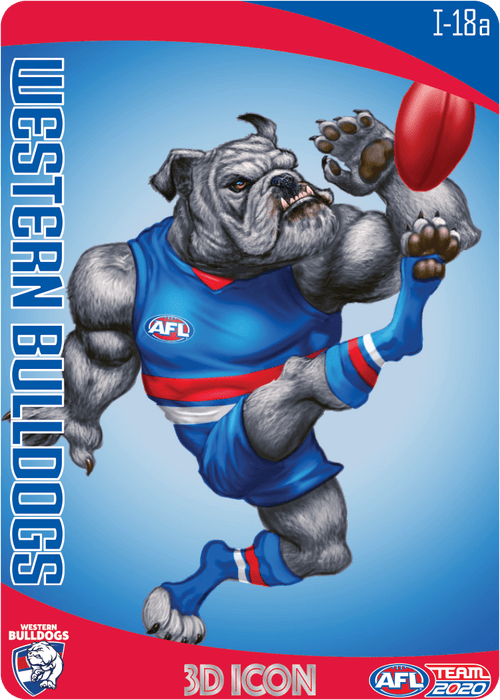 Western Bulldogs Mascot, 3D Icon, 2020 Teamcoach AFL