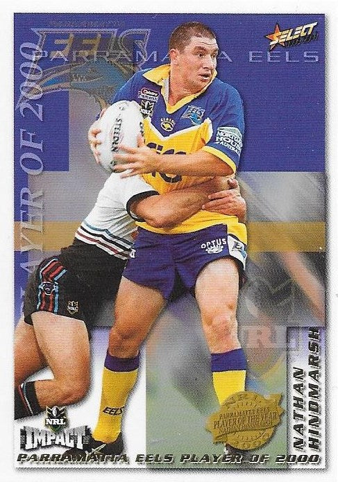 Nathan Hindmarsh, Player of 2000, 2001 Select NRL Impact
