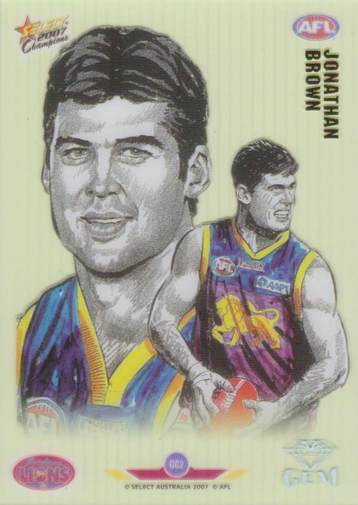 Jonathan Brown, Gem card, 2007 Select AFL Champions
