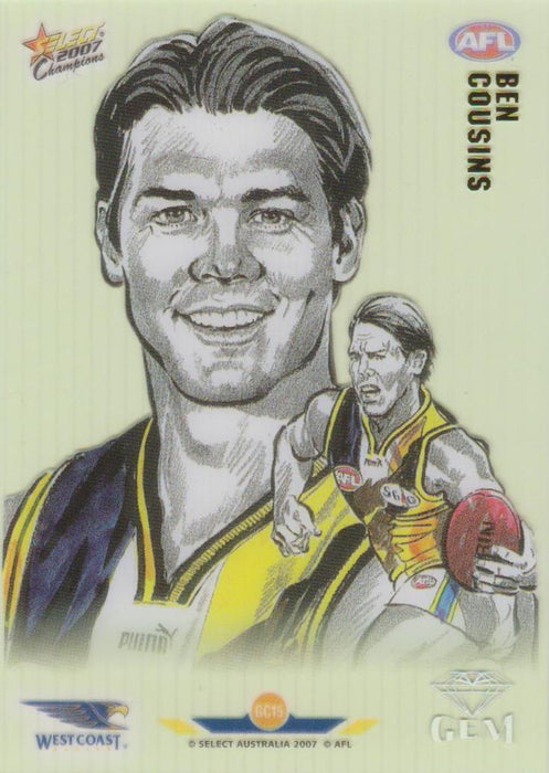 Ben Cousins, Gem card, 2007 Select AFL Champions