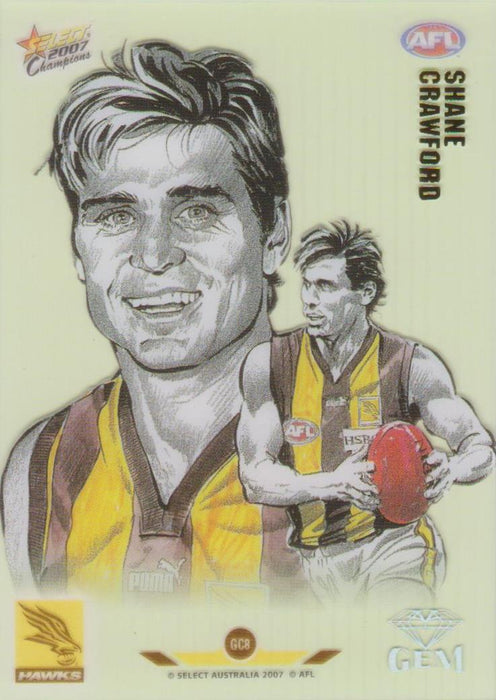 Shane Crawford, Gem card, 2007 Select AFL Champions