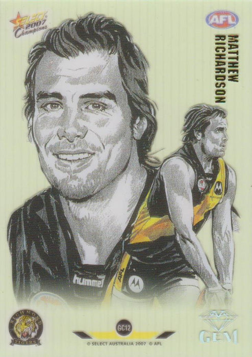 Matthew Richardson, Gem card, 2007 Select AFL Champions