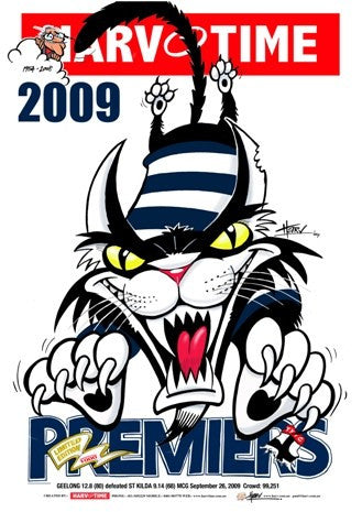 Geelong 2009 Premiership, Harv Time Poster