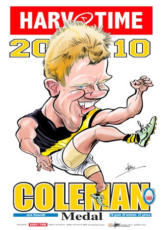 Jack Riewoldt, Coleman Medallist, Harv Time Poster