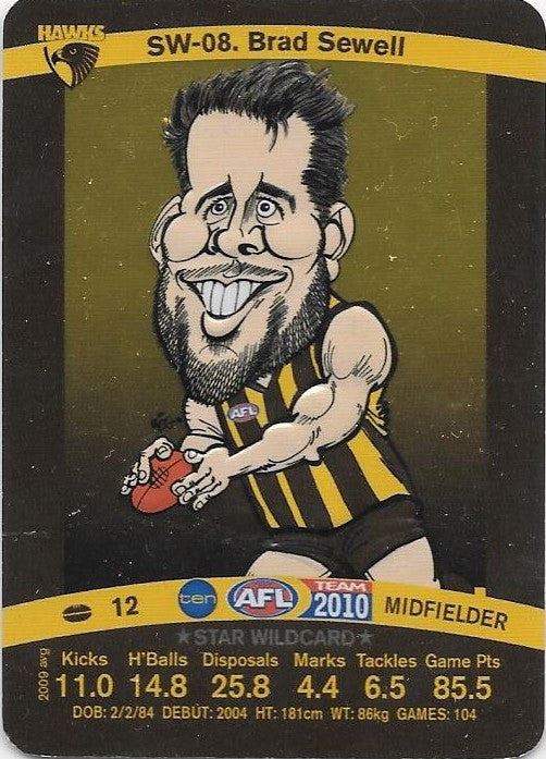 Brad Sewell, Star Wildcard, 2010 Teamcoach AFL
