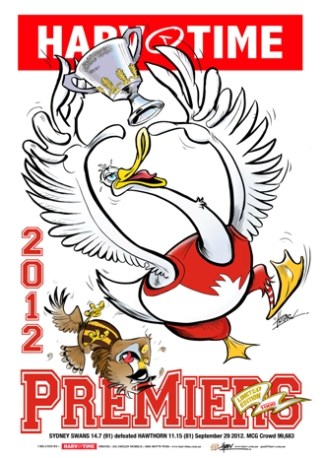 2012 Original Sydney Swans Premiers, Harv Time Poster