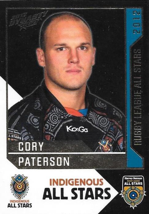 Cory Paterson, Rugby League All Stars, 2012 Select NRL Dynasty