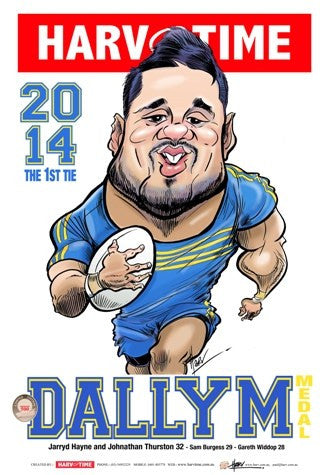 Jarryd Hayne, 2014 Dally M, Harv Time Poster