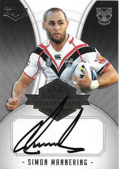 Simon Mannering, League Sensations Signature, 2014 ESP Elite NRL
