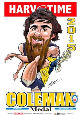 Josh Kennedy, 2015 Coleman Medal, Harv Time Poster