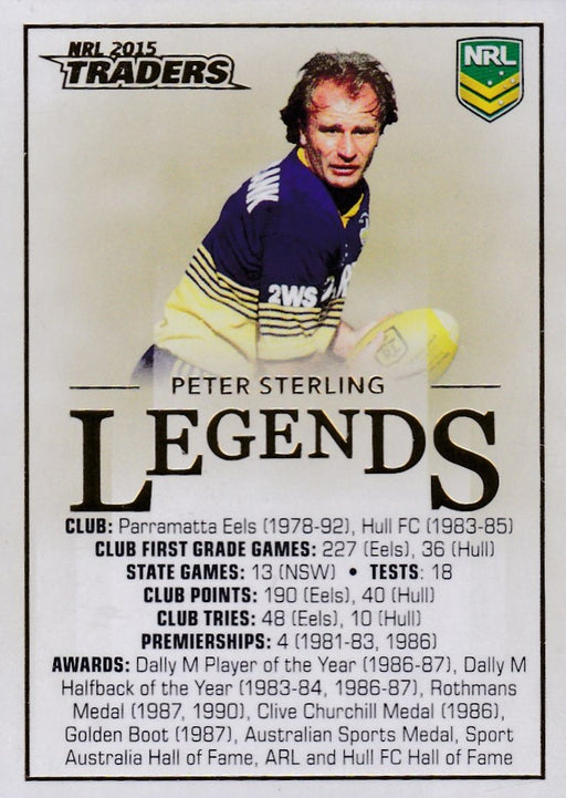 Peter Sterling, Legends Case Card, 2015 ESP Traders NRL