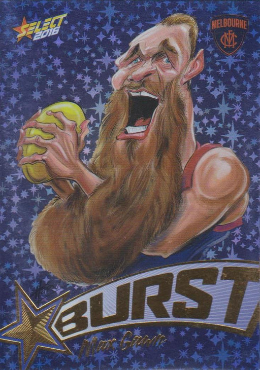 Max Gawn, Starburst Blue Caricatures, 2016 Select AFL Stars