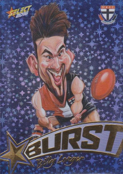 Billy Longer, Starburst Blue Caricatures, 2016 Select AFL Stars
