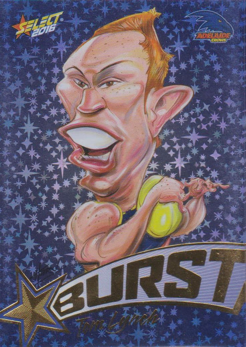 Tom Lynch, Starburst Blue Caricatures, 2016 Select AFL Stars