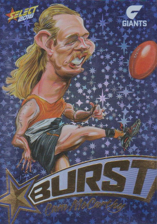 Cam McCarthy, Starburst Blue Caricatures, 2016 Select AFL Stars