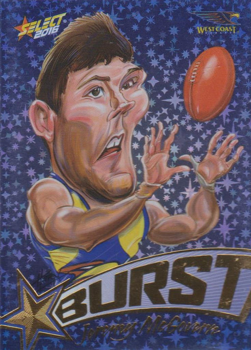 Jeremy McGovern, Starburst Blue Caricatures, 2016 Select AFL Stars