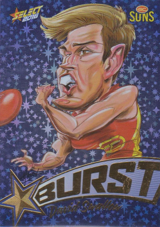 David Swallow, Starburst Blue Caricatures, 2016 Select AFL Stars