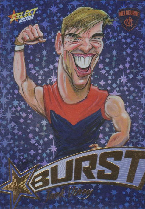 Jack Viney, Starburst Blue Caricatures, 2016 Select AFL Stars