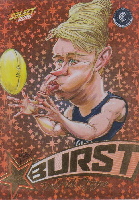 Patrick Cripps, Starburst Caricatures, 2016 Select AFL Stars