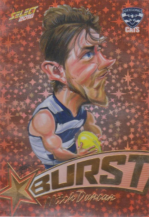 Mitch Duncan, Starburst Caricatures, 2016 Select AFL Stars
