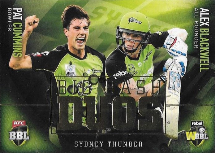 Big Bash Duos, 2017-18 Tap'n'play CA BBL 07 Cricket - 1 to 8 - Pick Your Card