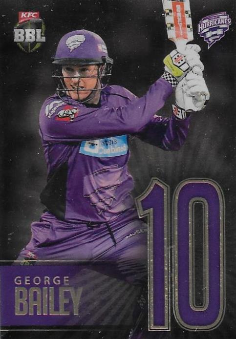 George Bailey, Jersey Numbers Gold, 2017-18 Tap'n'play CA BBL 07 Cricket