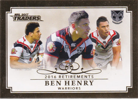 Ben Henry, Retirements, 2017 ESP Traders NRL