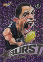 Ed Curnow, Purple Starburst Caricatures, 2017 Select AFL Stars