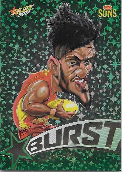 Aaron Hall, Starburst Caricatures, 2017 Select AFL Stars