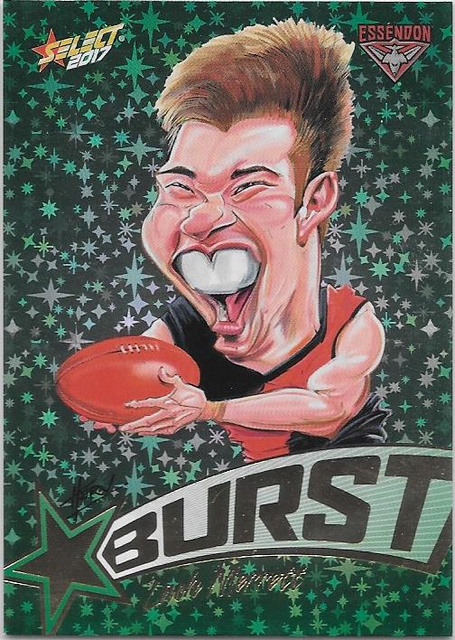 Zach Merrett, Starburst Caricatures, 2017 Select AFL Stars