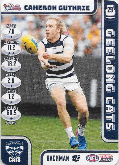 Cameron Guthrie, Auskick, 2018 Teamcoach AFL