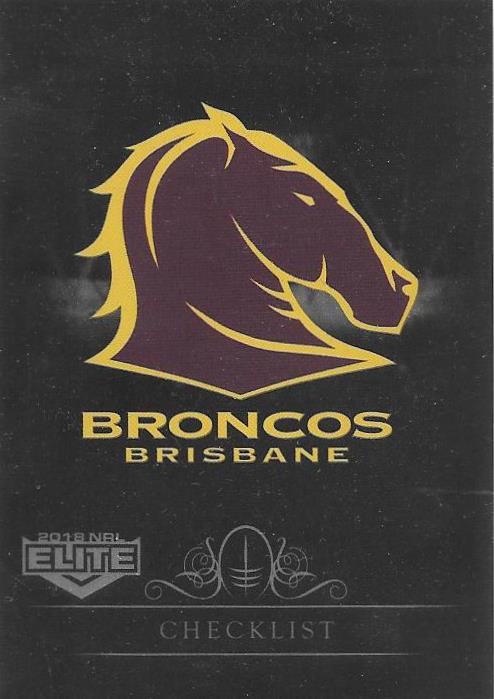 2018 ESP TLA NRL Elite Rugby League Black Parallel card - 1 to 99 - Pick Your Card