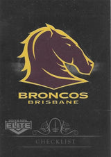 2018 ESP TLA NRL Elite Rugby League Black Parallel card - 1 to 99 - Pick Your Card