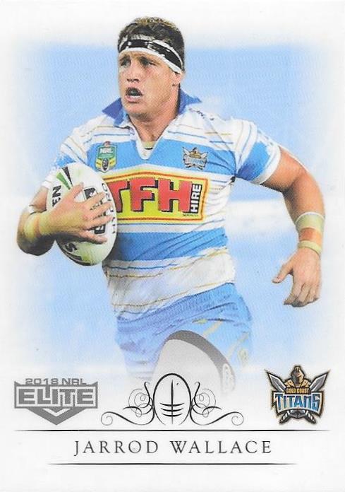 Jarrod Wallace, Box card, 2018 TLA esp Elite NRL