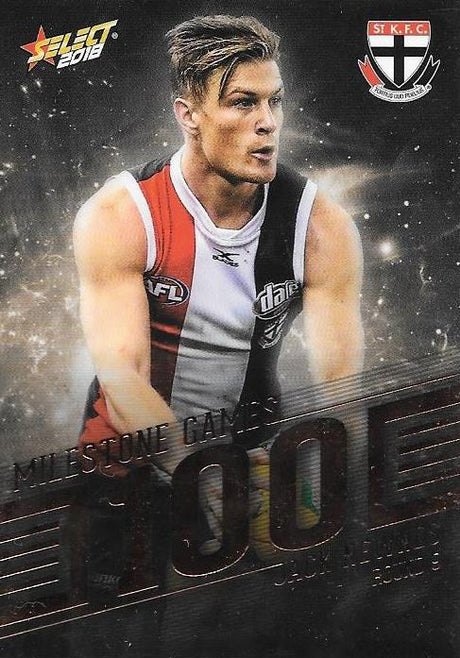 Jack Newnes, 100 Games Milestone, 2018 Select AFL Footy Stars