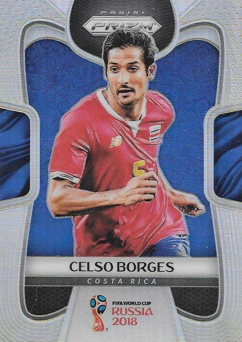 Celso Borges, Silver Refractor, 2018 Panini Prizm World Cup Soccer